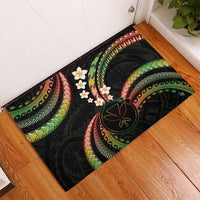Hawaii Map Kanaka Maoli Rubber Doormat Fantastic Frangipani Reggae