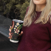 Hawaii Map Kanaka Maoli Tumbler Cup Fantastic Frangipani Reggae