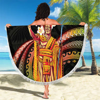 Hawaii King Kamehameha Beach Blanket Fantastic Plumeria Reggae LT01 - Polynesian Pride