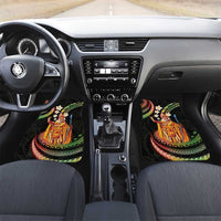 Hawaii King Kamehameha Car Mats Fantastic Plumeria Reggae LT01 Set 2pcs - Front Reggae - Polynesian Pride