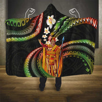Hawaii King Kamehameha Hooded Blanket Fantastic Plumeria Reggae LT01 - Polynesian Pride