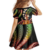 Hawaii King Kamehameha Kid Short Sleeve Dress Fantastic Plumeria Reggae