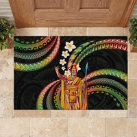 Hawaii King Kamehameha Rubber Doormat Fantastic Plumeria Reggae LT01 Reggae - Polynesian Pride