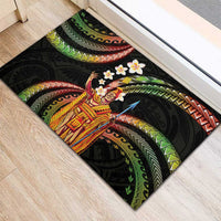 Hawaii King Kamehameha Rubber Doormat Fantastic Plumeria Reggae LT01 - Polynesian Pride