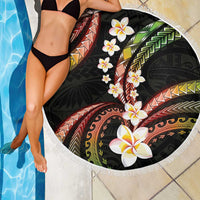 Hawaii Plumeria Reggae Beach Blanket Polynesian Pattern LT01 - Polynesian Pride