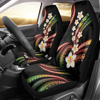 Hawaii Plumeria Reggae Car Seat Cover Polynesian Pattern