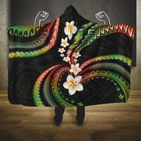 Hawaii Plumeria Reggae Hooded Blanket Polynesian Pattern LT01 - Polynesian Pride