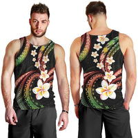 Hawaii Plumeria Reggae Men Tank Top Polynesian Pattern LT01 - Polynesian Pride