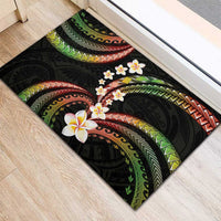 Hawaii Plumeria Reggae Rubber Doormat Polynesian Pattern LT01 - Polynesian Pride