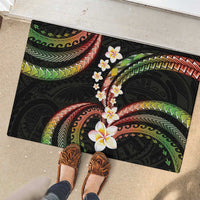 Hawaii Plumeria Reggae Rubber Doormat Polynesian Pattern LT01 - Polynesian Pride