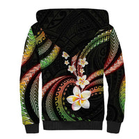 Hawaii Plumeria Reggae Sherpa Hoodie Polynesian Pattern LT01 - Polynesian Pride