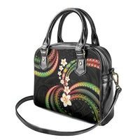 Hawaii Plumeria Reggae Shoulder Handbag Polynesian Pattern
