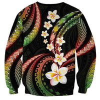 Hawaii Plumeria Reggae Sweatshirt Polynesian Pattern LT01 - Polynesian Pride
