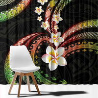 Hawaii Plumeria Reggae Window Curtain Polynesian Pattern LT01 - Polynesian Pride