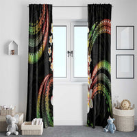 Hawaii Plumeria Reggae Window Curtain Polynesian Pattern LT01 - Polynesian Pride