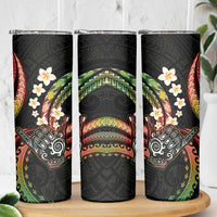Hawaii Shaka Sign Skinny Tumbler Fantastic Frangipani Reggae