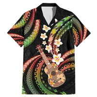 Hawaiian Ukulele Family Matching Mermaid Dress and Hawaiian Shirt Jawaiian Fantastic Plumeria