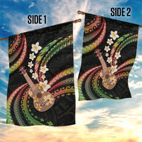 Hawaiian Ukulele Garden Flag Jawaiian Fantastic Plumeria