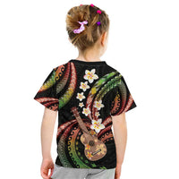 Hawaiian Ukulele Kid T Shirt Jawaiian Fantastic Plumeria