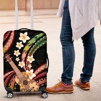 Hawaiian Ukulele Luggage Cover Jawaiian Fantastic Plumeria