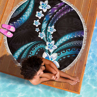 Hawaii Plumeria Beach Blanket Amethyst Gradient Polynesian Pattern LT01 - Polynesian Pride