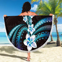 Hawaii Plumeria Beach Blanket Amethyst Gradient Polynesian Pattern LT01 - Polynesian Pride
