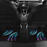 Hawaii Plumeria Car Mats Amethyst Gradient Polynesian Pattern