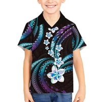 Hawaii Plumeria Hawaiian Shirt Amethyst Gradient Polynesian Pattern LT01 - Polynesian Pride