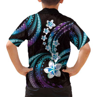 Hawaii Plumeria Hawaiian Shirt Amethyst Gradient Polynesian Pattern LT01 - Polynesian Pride