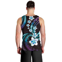 Hawaii Plumeria Men Tank Top Amethyst Gradient Polynesian Pattern LT01 - Polynesian Pride