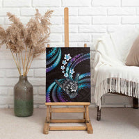 Hawaii Shaka Sign Canvas Wall Art Fantastic Frangipani Amethyst Gradient LT01 - Polynesian Pride