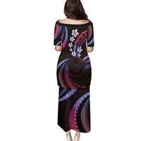 Hawaii Map Kanaka Maoli Family Matching Puletasi and Hawaiian Shirt Fantastic Frangipani Sweet Dream