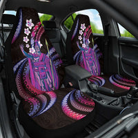 Hawaii King Kamehameha Car Seat Cover Fantastic Plumeria Sweet Vibes