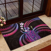 Hawaii King Kamehameha Rubber Doormat Fantastic Plumeria Sweet Vibes