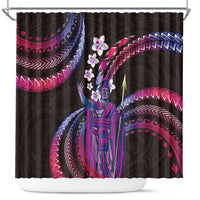 Hawaii King Kamehameha Shower Curtain Fantastic Plumeria Sweet Vibes
