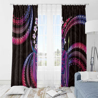 Hawaii King Kamehameha Window Curtain Fantastic Plumeria Sweet Vibes