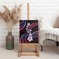 Hawaii Plumeria Canvas Wall Art Sweet Gradient Polynesian Pattern LT01 - Polynesian Pride