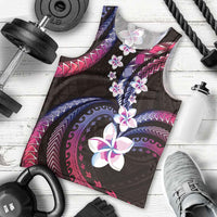 Hawaii Plumeria Men Tank Top Sweet Gradient Polynesian Pattern LT01 - Polynesian Pride