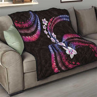 Hawaii Plumeria Quilt Sweet Gradient Polynesian Pattern