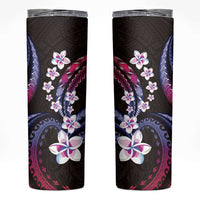 Hawaii Plumeria Skinny Tumbler Sweet Gradient Polynesian Pattern