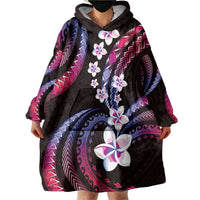 Hawaii Plumeria Wearable Blanket Hoodie Sweet Gradient Polynesian Pattern LT01 - Polynesian Pride