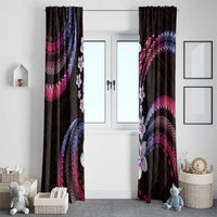 Hawaii Plumeria Window Curtain Sweet Gradient Polynesian Pattern LT01 - Polynesian Pride