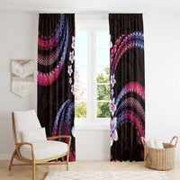 Hawaii Plumeria Window Curtain Sweet Gradient Polynesian Pattern LT01 - Polynesian Pride