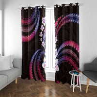 Hawaii Plumeria Window Curtain Sweet Gradient Polynesian Pattern LT01 With Grommets Pink - Polynesian Pride