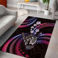 Hawaii Shaka Sign Area Rug Fantastic Frangipani Sweet Vibes