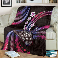Hawaii Shaka Sign Blanket Fantastic Frangipani Sweet Vibes LT01 - Polynesian Pride