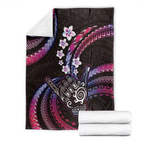Hawaii Shaka Sign Blanket Fantastic Frangipani Sweet Vibes LT01 - Polynesian Pride