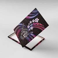 Hawaii Shaka Sign Canvas Wall Art Fantastic Frangipani Sweet Vibes LT01 With Frame Pink - Polynesian Pride