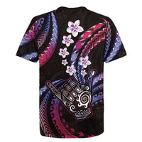 Hawaii Shaka Sign Rugby Jersey Fantastic Frangipani Sweet Vibes