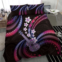 Hawaiian Ukulele Bedding Set Sweet Dream Fantastic Plumeria